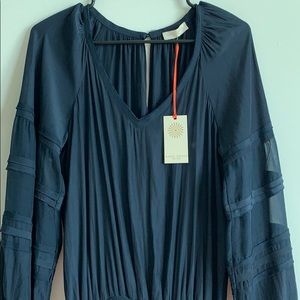 RAMY BROOK Dress with see-through Sleeves